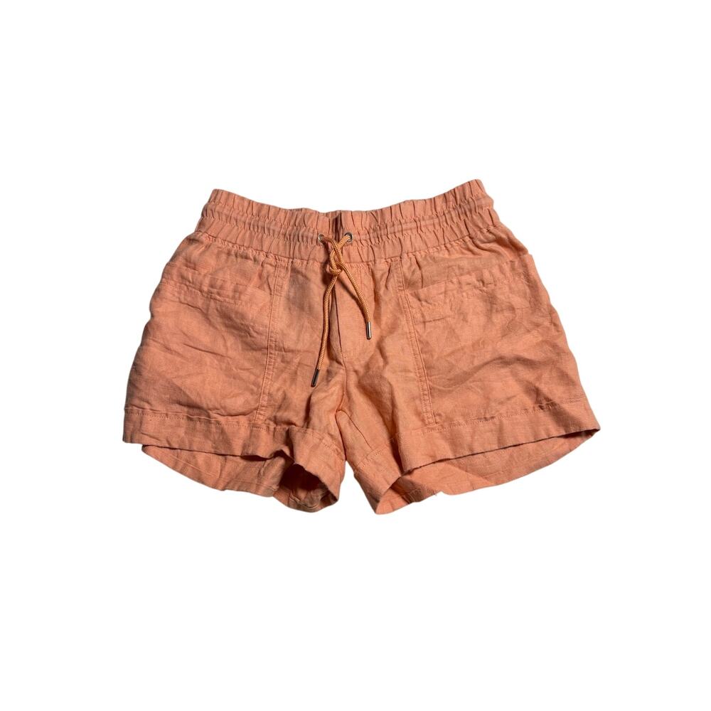Athleta Cabo Linen Short Women's 4 in Cactus Peach